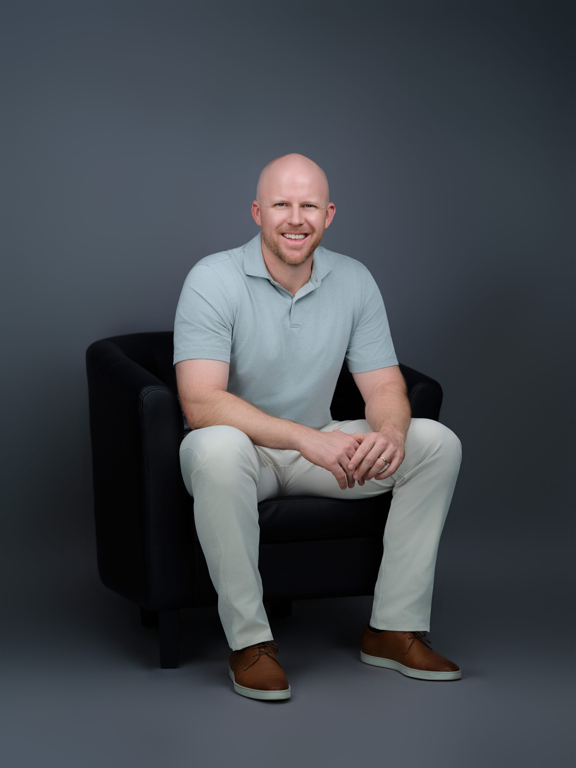 Law firm headshot of a male attorney, photographed in Scottsdale